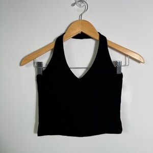 Brandy Melville Black Halter Neck Top